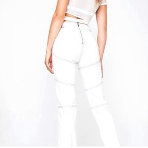 Iamgia Women's White Trousers